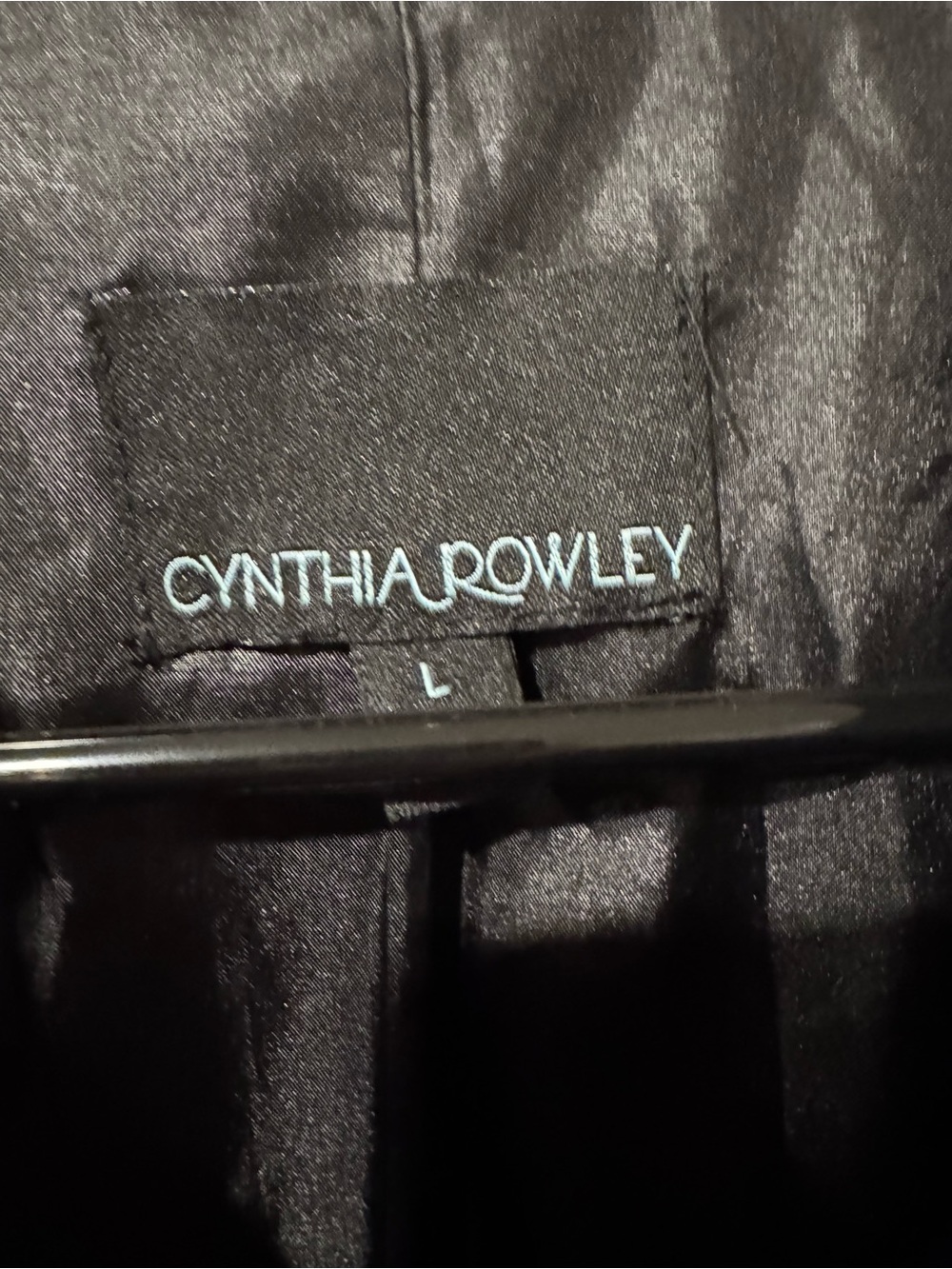 Cynthia Rowley Black Women's Zip-Front Peplum Jacket size large - Picture 2 of 3